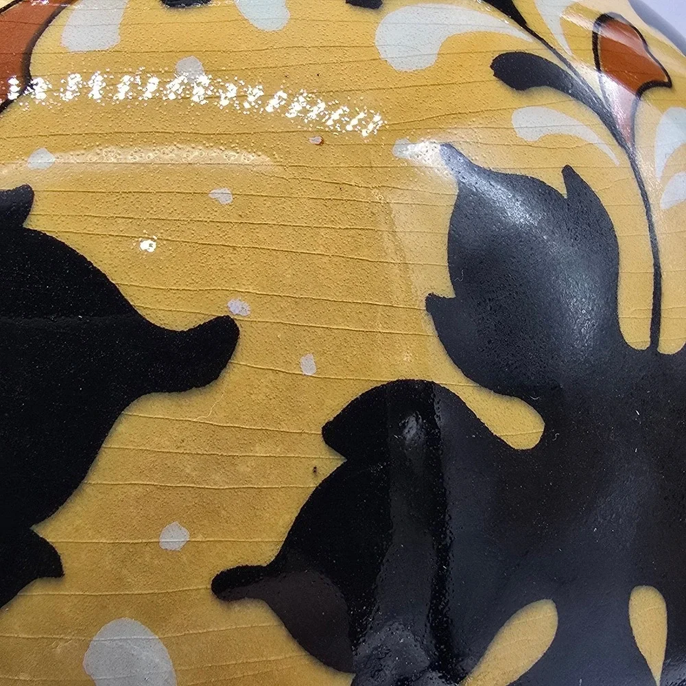 Regina Gouda Holland 224 Pottery Vase‎ Hand Painted Dutch Art Nouveau 10.5in